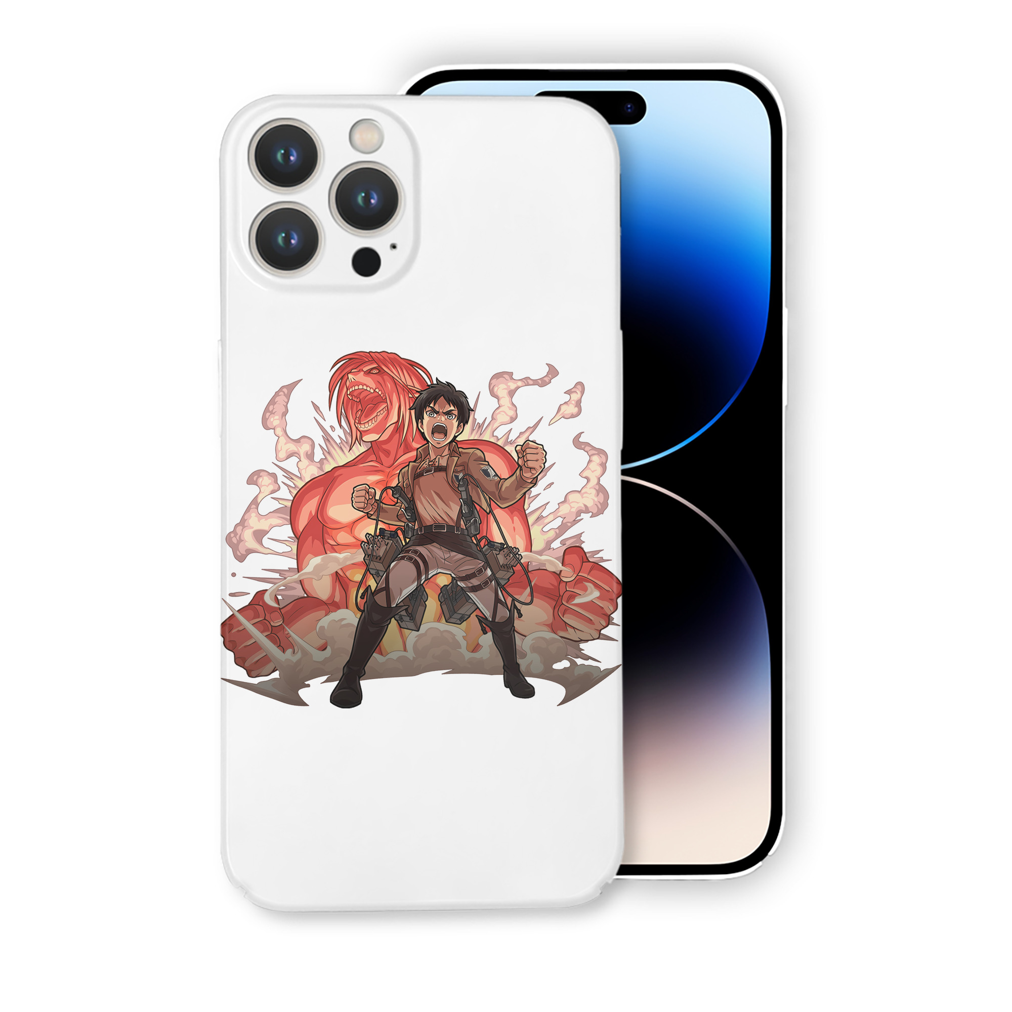 （画像用） 進撃の巨人 エレン･イェーガー Attack on Titan Eren Jäger 【iPhone 14シリーズ対応】ハードケース